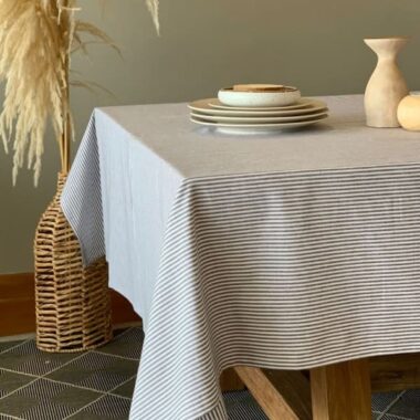 Mantel para Mesa Líneas 100% Algodón 160x280cm