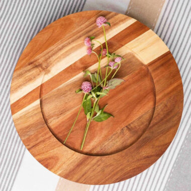 Porta Plato en Madera Acacia - Image 2