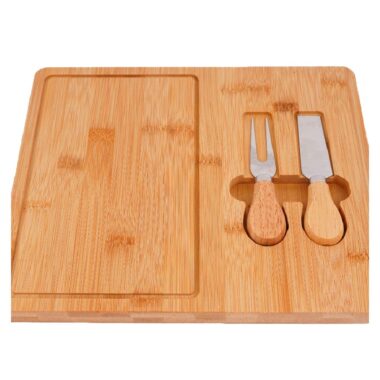 Tabla para Quesos en Madera Bamboo+Set de Utensilios  | SaviHome - Image 2