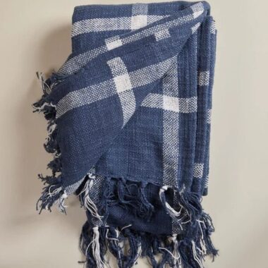 manta decorativa inara | savihome azul